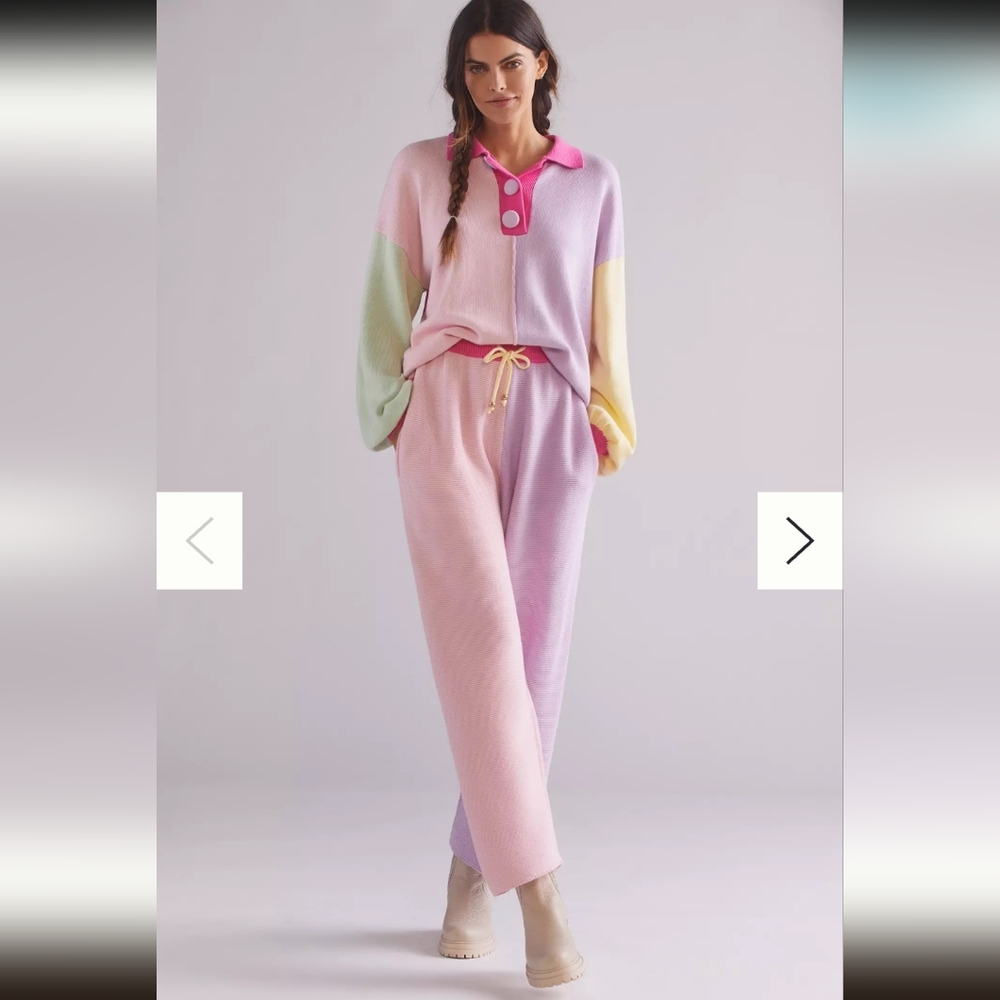 NWT Olivia Rubin Jeanie Colorblocked Lounge Pants Size Small